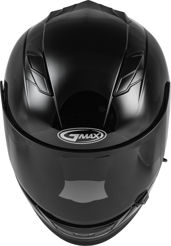 Helmet, GMAX FF-98 Full Face Helmet Black XL | ECE/DOT Approved, LED Rear Light, Quick Release Shield | Lightweight Poly Alloy Shell | SpaSoft Interior | UV400 Shield | Breath Deflector | Intercom Compatible | Motorcycle Helmet, Knobtown Cycle