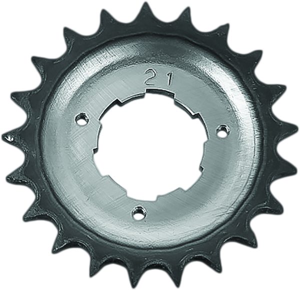 Transmission Sprocket, Transmission Sprocket 21t Big Twin 5 Speed 80 85 by HARDDRIVE &#8211; Precision Machined OE Replacement Sprocket with Hardened Teeth for More Mileage &#8211; Offset Design for Wider Tires &#8211; 191361169427, Knobtown Cycle