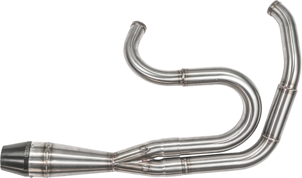 2 into 1 Exhaust, 2in1 Dyna Shorty Big Inch Brushed Ss | SAWICKI | Fits Harley-Davidson Dyna Models | Performance Headers | Stainless Steel | Made in USA | Limited Lifetime Warranty | 2 into 1 Exhaust, Knobtown Cycle