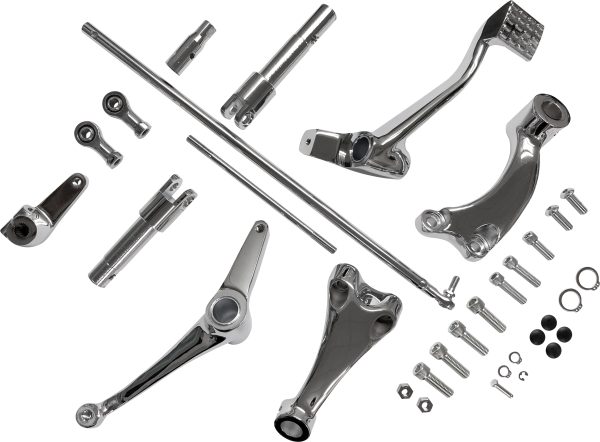 Forward Control Kit, Chrome XL 14 20 Forward Control Kit for Harley Davidson XL1200T, XL1200V, XL1200X, XL883N &#8211; HARDDRIVE 191361279140 &#8211; Convert from Mid-Controls &#8211; Stretch Out Comfortably &#8211; Ribbed Footpegs &#8211; Black Powdercoated Aluminum &#8211; Control Kits, Knobtown Cycle