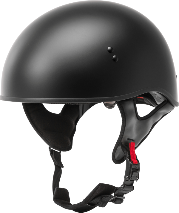 Hh 65 Half Helmet Naked Matte Black Xs, GMAX HH-65 Half Helmet Naked Matte Black XS | DOT Approved Helmet with COOLMAX Interior and Dual-Density EPS Technology | Intercom Compatible | Lightweight and Ventilated | Motorcycle Half Helmet, Knobtown Cycle