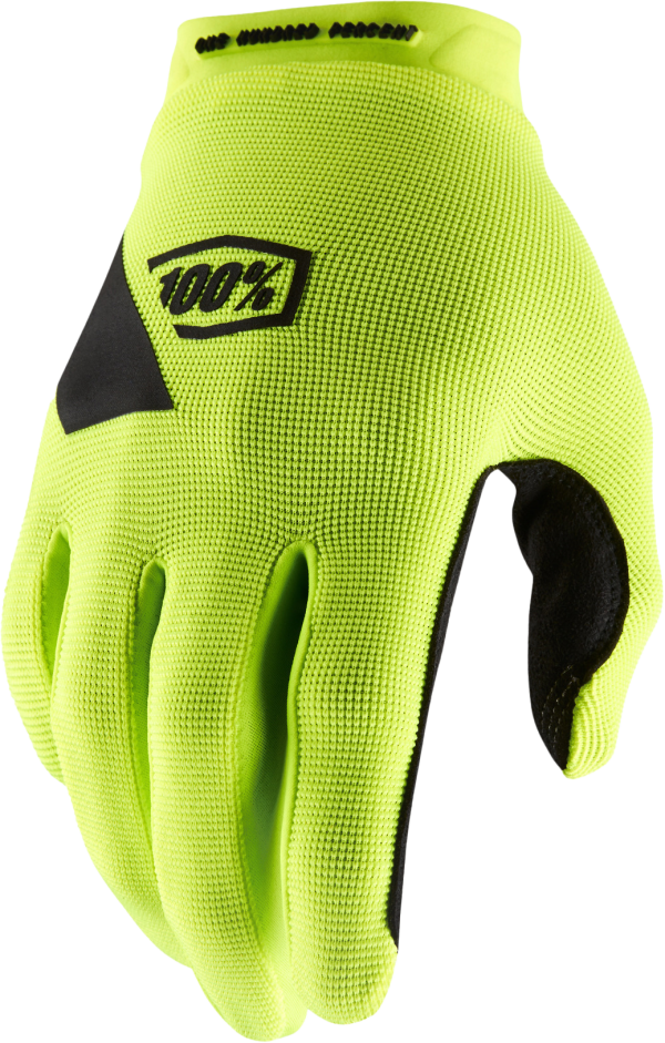 Ridecamp, Ridecamp Women’s Gloves Fluo Yellow/Black Sm &#8211; Durable Knit Top Hand, Clarino Palm, Ergonomic Slip-On Cuff, Stretch Finger Gussets, Silicone Printed Palm &#8211; Ideal for Trail Riding and Track Racing, Knobtown Cycle
