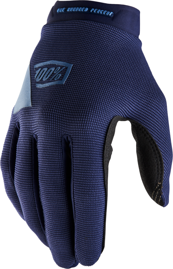 Ridecamp, Ridecamp Women’s Gloves Navy/Slate Md &#8211; Durable Knit Top Hand, Clarino Palm, Silicone Printed Palm &#038; Fingers, Integrated Tech-Thread &#8211; Perfect for Trail Riding &#038; Track Racing, Knobtown Cycle