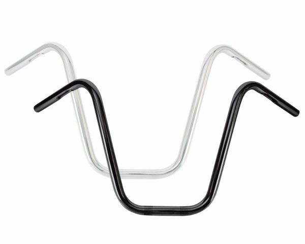 Handlebar, Burly Brand Narrow 16&#8243; Apehangers 1&#8243; Black for Harley-Davidson FXRT Sport Glide, FXRS Low Glide, XLH Sportster 883 &#8211; Dimpled and Drilled for Easy Internal Wiring &#8211; Fits Various Models &#8211; Shop Now!, Knobtown Cycle