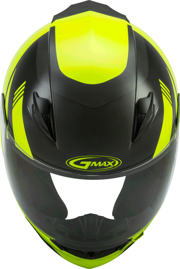 Helmet, GMAX FF-49 Full Face Deflect Helmet Hi Vis/Grey Md | Lightweight DOT Approved Helmet with COOLMAX® Interior and UV400 Protection | Intercom Compatible | Helmet &#8211; Full Face, Knobtown Cycle