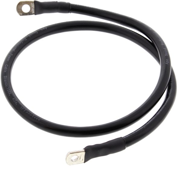 Battery Cable Black 32", Battery Cable Black 32&#8243; ALL BALLS 44.11 37.41 Heavy Duty Battery Cables, Knobtown Cycle