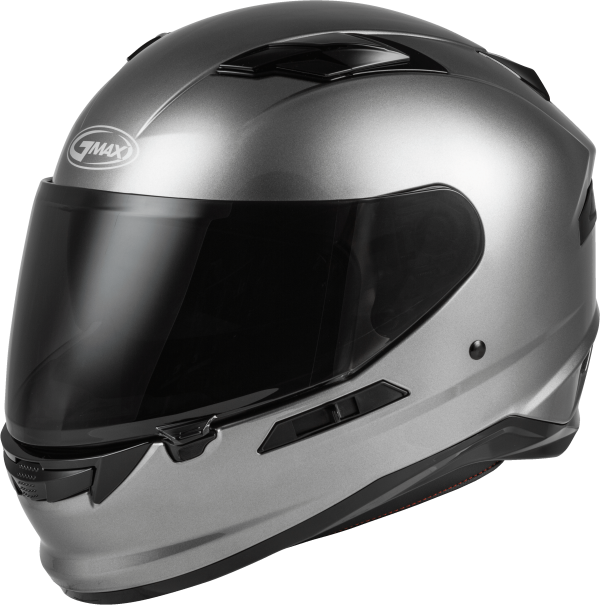 Helmet, GMAX FF-98 Full Face Helmet Titanium XL | ECE/DOT Approved, LED Rear Light, Quick Release Shield | Lightweight Poly Alloy Shell, SpaSoft Interior | Motorcycle Helmet &#8211; Full Face, Knobtown Cycle