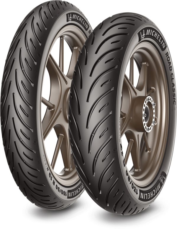 Road Classic Front Tire, MICHELIN Road Classic Front Tire 3.25 B 19 54h Tl &#8211; Modern Technologies for Classic Bikes | Increased Wet Grip and Stability | Approved for Iconic Motorcycles, Knobtown Cycle
