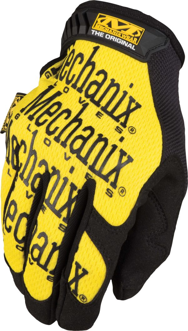 Gloves, MECHANIX Glove Yellow X &#8211; Heat-Resistant Clarino Palm &#8211; Anatomical Design &#8211; Increased Grip and Finger Sensitivity &#8211; 0.5mm Thickness &#8211; PVC Coated Palm &#8211; Maximum Grip and Dexterity &#8211; 781513100868, Knobtown Cycle