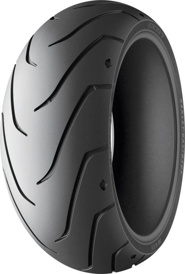 Tire Scorcher 11 Rear, MICHELIN Tire Scorcher 11 Rear 200/55r17 78v Radial Tl for Harley Davidson FLFBS Softail Fat Boy &#8211; Outstanding Grip, Excellent Tread Life, Precise Handling &#8211; Motorcycle Tire, Knobtown Cycle