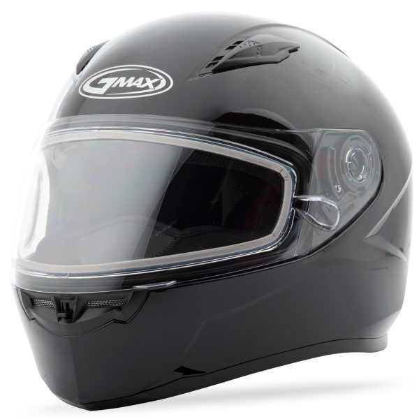 Ff 49 Full Face Snow Helmet Black Xs, GMAX FF-49 Full Face Snow Helmet Black XS | DOT Approved, COOLMAX Interior, UV400 Shield | Intercom Compatible | Electric Shield Option, Knobtown Cycle