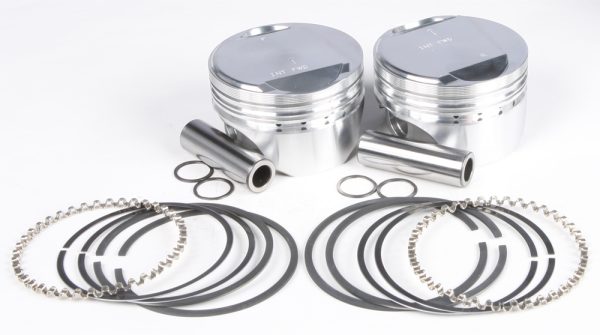 Forged Pistons, KB Pistons 800745155313 Forged Pistons Evo 80ci 9.5:1 .010 &#8211; Superior Crack Resistance Pistons for Harley Davidson FLH, FLST, FXR, and More &#8211; Street or Race Applications with NOS or Boost &#8211; Coated Skirts &#8211; 155 characters, Knobtown Cycle