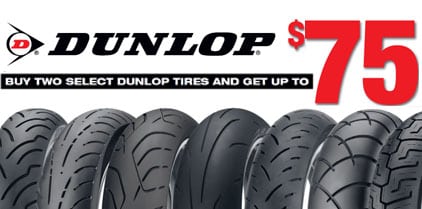 Dunlop Motorcycle Tire Rebates, Knobtown Cycle
