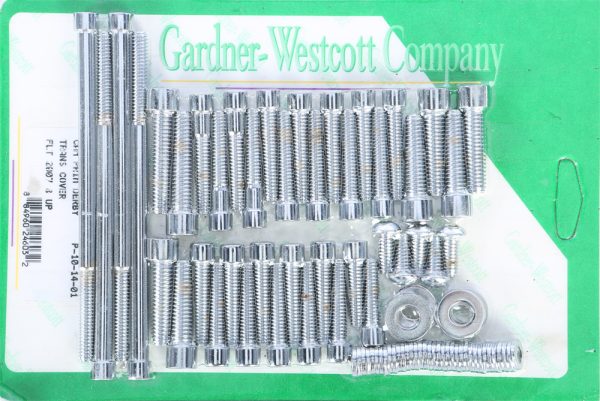 Big Twin Cam, GARDNERWESTCOTT Big Twin Cam And Primary 07 16 Tc Touring Models | Polished Chrome Plated | Made in USA | Fits 2007-2017 Harley Davidson FLHR, FLHT, FLHX, FLTR | Cam and Primary Bolt Sets, Knobtown Cycle