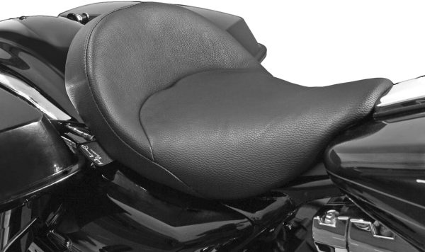 Bigist, Danny Gray Bigist Solo Vinyl Flh/Flt 08 Up | IST Seating Technology | Stress Relief Design | Made in USA | Fits 2008-2018 Harley Davidson FLHR, FLHT, FLHX, FLTR | Solo Seat, Knobtown Cycle