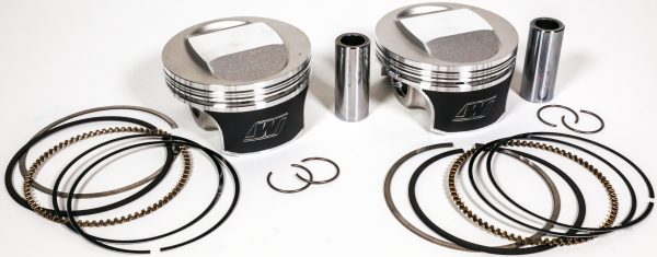 Tracker Piston Kit, WISECO Tracker Piston Kit 883 To 1200 Evo Sportster 10:1 .030 &#8211; Forged Pistons with ArmorGlide Skirt Coating &#8211; Fits 1986-2019 Harley Davidson XLH883, XL883, XL883C, XL883D, XL883H, XL883L, XL883N, XL883R Iron 883, Roadster, Custom, Super Low &#8211; Precision Fit Rings &#8211; Value Packaged &#8211; Pin Oiling &#8211; Gasket Kits Sold Separately, Knobtown Cycle