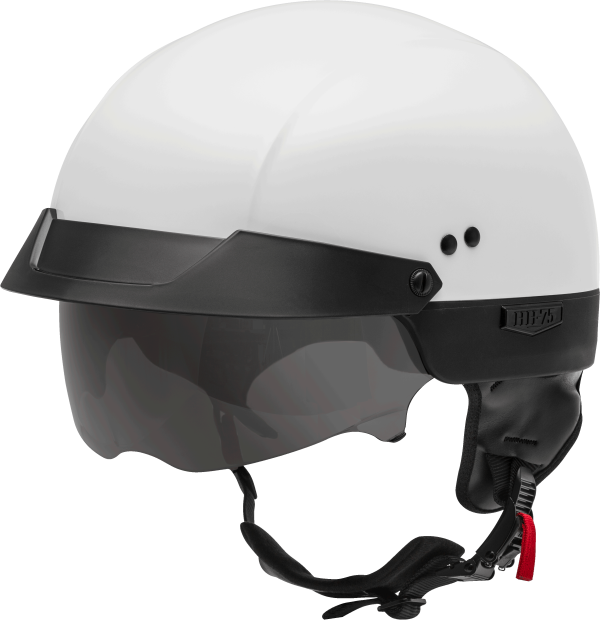Hh 75, GMAX HH-75 Half Helmet White MD | DOT Approved Quick Release Buckle COOLMAX Interior Removable Neck Curtain Dual-Density EPS Technology Intercom Compatible | 191361225178, Knobtown Cycle