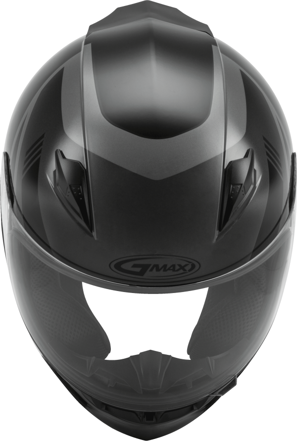 Helmet, GMAX FF-49 Full Face Deflect Helmet Black/Grey 3x | Lightweight DOT Approved Helmet with COOLMAX® Interior and UV400 Protection, Knobtown Cycle
