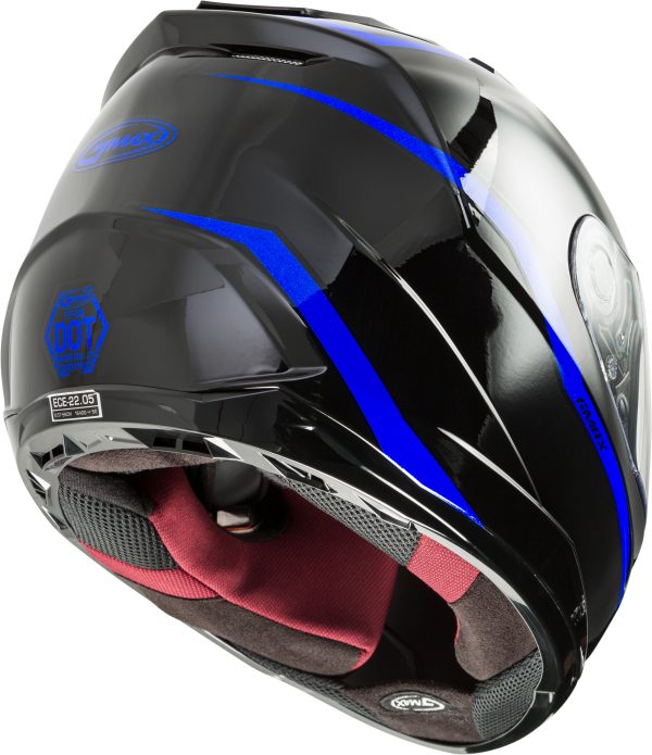 Helmet, GMAX FF-88 Full Face Precept Helmet Black/Blue XL | ECE/DOT Approved, Lightweight Shell, SpaSoft Interior, UV400 Protection | Intercom Compatible | Helmet &#8211; Full Face, Knobtown Cycle