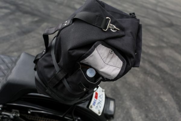Sissy Bar Bag, Burly Brand Black Sissy Bar Bag | Durable CORDURA® &#038; Leather | MOLLE System | Moto Centric Zippers | Anti-Flail Snap System | $183.95, Knobtown Cycle