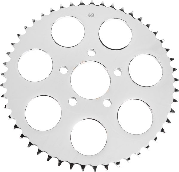Chrome, Chrome Rear Sprocket 49t Big Twin 00 13 | HARDDRIVE 191361073465 | Convert From Belt Drive to 530 Chain Drive | OEM Replacement Transmission Belt Pulleys | Rear Sprockets, Knobtown Cycle