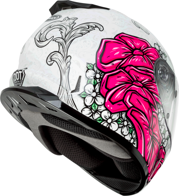 Ff 49 Full Face Yarrow Helmet White/Pink Sm, GMAX FF-49 Full Face Yarrow Helmet White/Pink Sm | DOT Approved, COOLMAX® Interior, UV400 Protection | Lightweight Poly Alloy Shell | Intercom Compatible, Knobtown Cycle