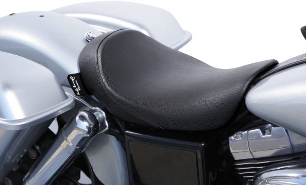 Minimalist, Danny Gray Minimalist Solo Vinyl FXD 06-17 Seat | IST Seating Technology | Stress Relief Design | Made in USA | Harley Davidson Dyna Super Glide, Knobtown Cycle