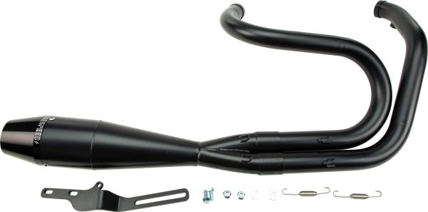 2 into 1 Exhaust, 2in1 Dyna Shorty Black Exhaust for Harley-Davidson Dyna Models | SAWICKI | 1399.99 | 1458.99 | Performance Headers | Stainless Steel | Made in USA, Knobtown Cycle