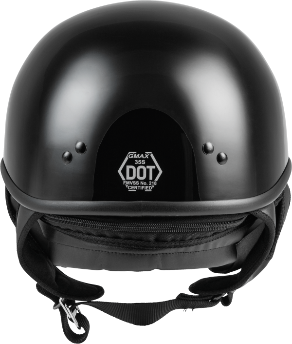 Gm 35 Half Helmet Full Dressed Black Xs, GMAX GM-35 Half Helmet Full Dressed Black XS | DOT Approved, COOLMAX Interior, Adjustable Vent, Removable Neck Curtain | 3 Snap Peak Visor | Cruiser Style | Helmet &#8211; Half Helmets, Knobtown Cycle