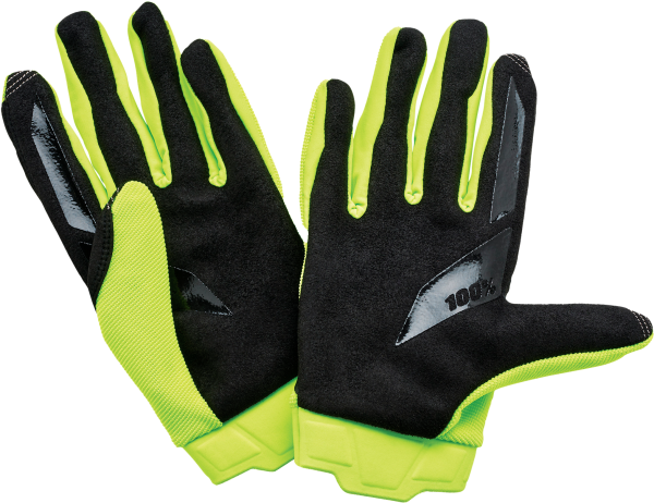 Ridecamp, Ridecamp Women’s Gloves Fluo Yellow/Black Sm &#8211; Durable Knit Top Hand, Clarino Palm, Ergonomic Slip-On Cuff, Stretch Finger Gussets, Silicone Printed Palm &#8211; Ideal for Trail Riding and Track Racing, Knobtown Cycle