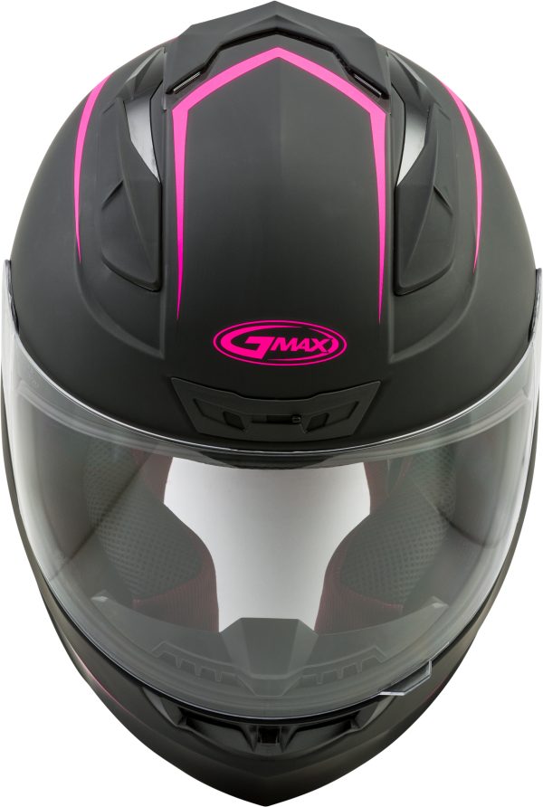 Helmet, GMAX FF-88 Full Face Precept Helmet Black/Hi Vis Pink LG | ECE/DOT Approved, SpaSoft Interior, Lightweight Shell | UV400 Protection | Intercom Compatible | Helmet &#8211; Full Face, Knobtown Cycle
