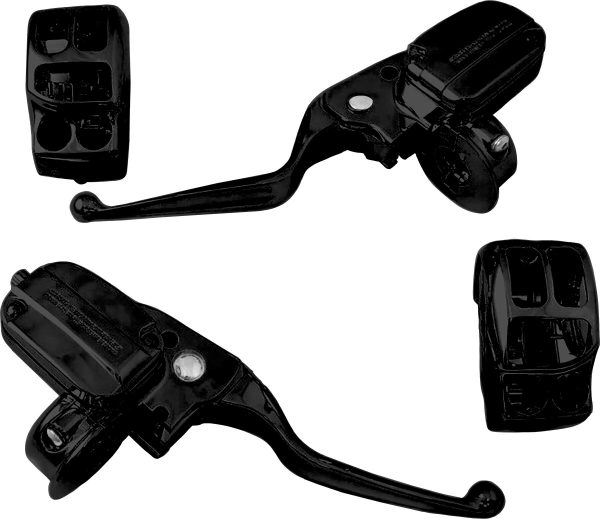 Handlebar Control Kit, Handlebar Control Kit Black Cable Clutch &#8217;08-&#8217;16 FLH | HARDDRIVE 191361263446 | Contoured Radial Styling | OEM Style Switches | Fits Various Harley Davidson Models | Control Kits, Knobtown Cycle