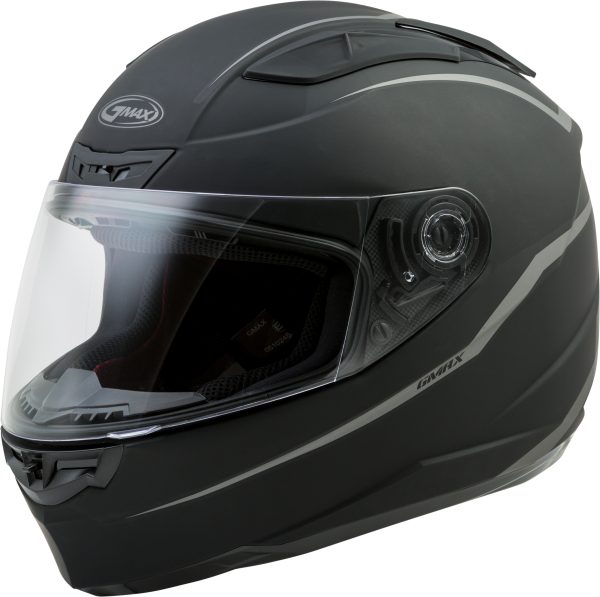 Helmet, GMAX FF-88 Full Face Precept Helmet Matte Black/Grey L | ECE/DOT Approved, SpaSoft™ Interior, Lightweight Shell | UV400 Protection, Intercom Compatible | Helmet &#8211; Full Face, Knobtown Cycle