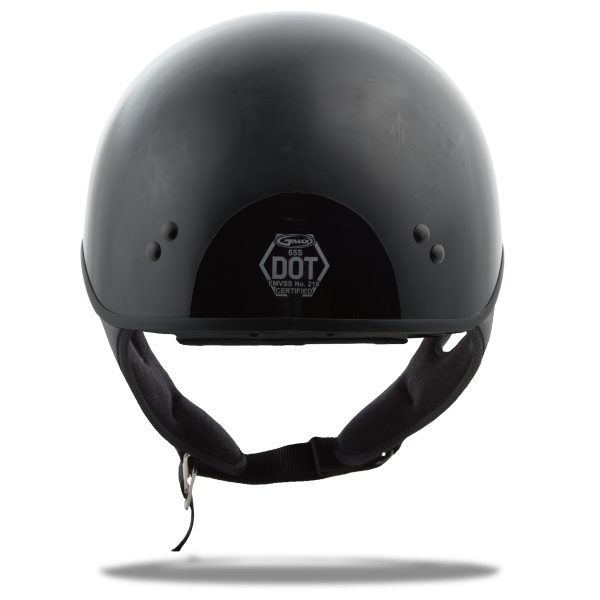 Hh 65 Half Helmet Full Dressed Black Lg, GMAX HH-65 Half Helmet Full Dressed Black LG | DOT Approved, COOLMAX Interior, Dual Density EPS | Intercom Compatible | Helmet &#8211; Half Helmets, Knobtown Cycle