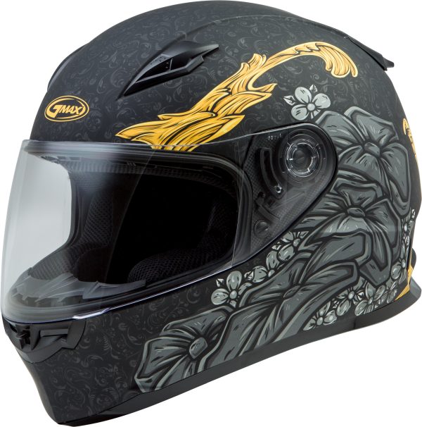 Ff 49s, GMAX FF-49S Full Face Yarrow Snow Helmet Matte Black/Gold XL &#8211; DOT Approved, COOLMAX Interior, UV400 Protection &#8211; Intercom Compatible &#8211; Electric Shield Option &#8211; Helmet &#8211; Full Face, Knobtown Cycle