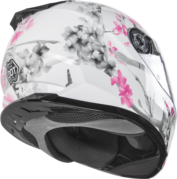 Ff 49s Full Face Blossom Snow Helmet White/Pink/Grey Sm, GMAX FF-49S Full Face Blossom Snow Helmet White/Pink/Grey Sm &#8211; DOT Approved Lightweight Helmet with COOLMAX® Interior and UV400 Protection &#8211; Intercom Compatible, Knobtown Cycle