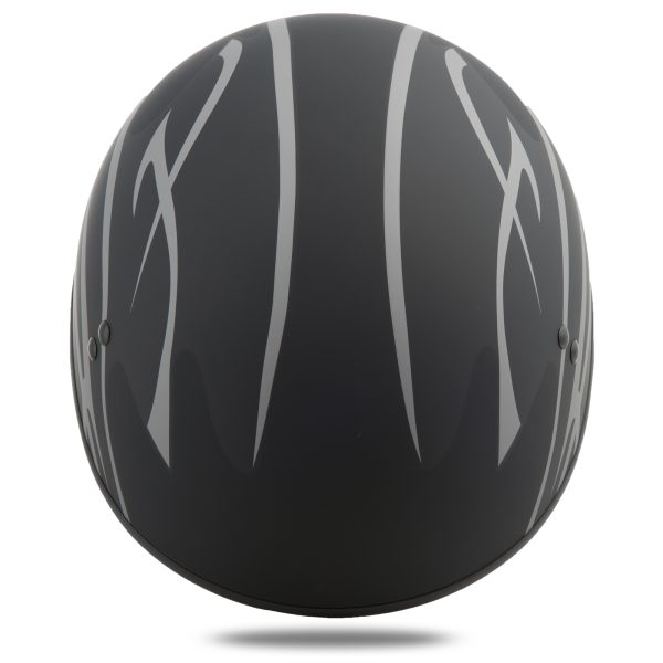 Grit, GMAX GM-65 Half Helmet Grit Naked Matte Black/Silver Sm &#8211; Modern Look with Full Dress Features | Helmet &#8211; Half Helmets | 56.29, Knobtown Cycle