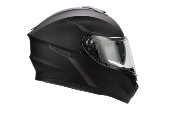 Outforce, Outforce Full Face Helmet Bluetooth Matte Black Md | DOT Approved, Bluetooth 5.0, HD Speakers, 12-hour Talk-time, Fast USB-C Charging | Sena Utility App Compatible | Smart Intercom Pairing | Inner Sun-Visor | Audio Multitasking | Advanced Noise Control, Knobtown Cycle