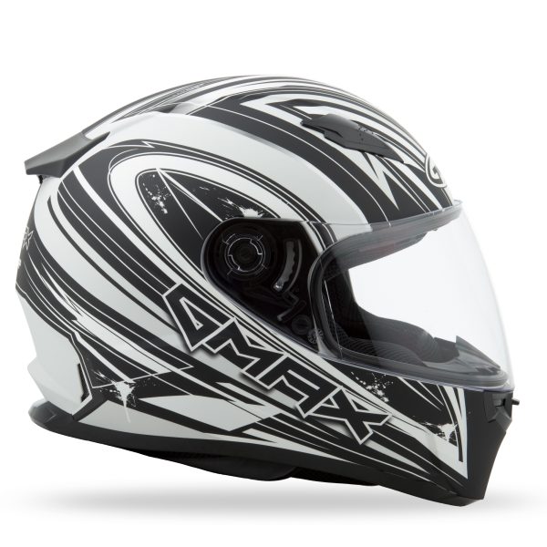Helmet, GMAX FF-49 Full Face Warp Helmet Matte White/White XS &#8211; Lightweight DOT Approved Helmet with COOLMAX® Interior, UV400 Resistant Face Shield, and Ventilation System &#8211; Ideal for Motorcycle Riders &#8211; 43.95, Knobtown Cycle