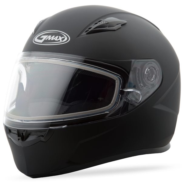Helmet, GMAX FF-49S Full Face Snow Helmet Matte Black XL | DOT Approved, COOLMAX Interior, UV400 Shield | Intercom Compatible | Electric Shield Option | Snow Helmet &#8211; Full Face, Knobtown Cycle