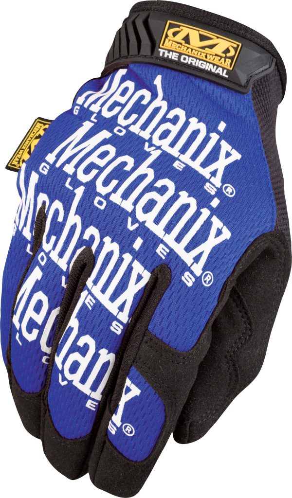 Gloves, MECHANIX Glove Blue X &#8211; Heat-Resistant Clarino Palm &#8211; Anatomical Design &#8211; Increased Grip and Finger Sensitivity &#8211; 0.5mm Thin Palm &#8211; PVC Coated &#8211; Original Grip &#8211; Gloves, Knobtown Cycle