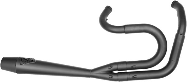 2in1 Dyna Full Length Cannon Big Inch Black, 2in1 Dyna Full Length Cannon Big Inch Black SAWICKI 2-1 Exhaust for Harley-Davidson Dyna Models &#8211; Fits 1991-2017 &#8211; Performance Headers, Stainless Steel, Made in USA, Knobtown Cycle
