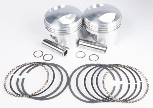 Cast Pistons, KB Pistons Cast Pistons Shovel 80ci 8.3:1 .030 for Harley Davidson FLH Electra Glide, FXE Super Glide, FXWG Wide Glide &#8211; Hypereutectic Alloy Pistons with High Silicon Content &#8211; Ideal for Air-Cooled Engines &#8211; Stock or Mild Compression Ratios &#8211; Pump Fuel Compatible, Knobtown Cycle