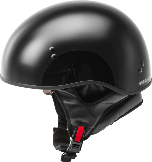 Hh 65, GMAX HH-65 Half Helmet Naked Black Md | DOT Approved COOLMAX Interior Removable Sun Shields Neck Curtain Dual-density EPS Technology Intercom Compatible | 191361232404, Knobtown Cycle