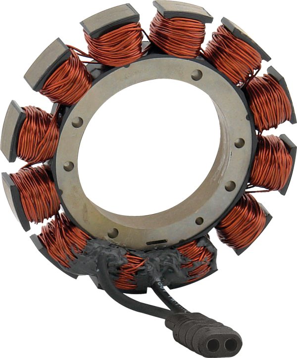 Stator Assy, ACCEL Stator Assy 32 Amp Big Twin Evo Ex Efi for Harley Davidson FLHR Road King FLST Softail FXD Dyna FXSTC Custom &#8211; Precision Machine Wound Copper Windings &#8211; Plug and Play Installation &#8211; Limited Lifetime Warranty, Knobtown Cycle