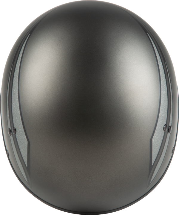 Hh 65 Half Helmet Union Naked Matte Grey/Silver Lg, GMAX HH-65 Half Helmet Union Naked Matte Grey/Silver LG &#8211; DOT Approved, COOLMAX Interior, Dual-Density EPS Technology &#8211; Intercom Compatible &#8211; Helmet Half Helmets, Knobtown Cycle