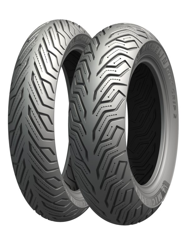 Tire City Grip 2, MICHELIN City Grip 2 Front/Rear 100/80 16 M/C 50s TL Motorcycle Tire &#8211; Amazing Wet Grip and Longevity &#8211; Top Choice for Scooter Manufacturers, Knobtown Cycle