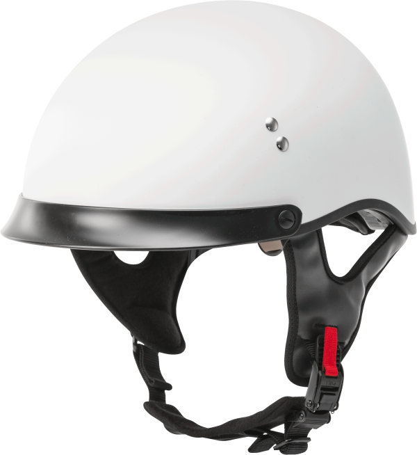 Hh 65 Half Helmet Full Dressed Matte White Lg, GMAX HH-65 Half Helmet Full Dressed Matte White LG | DOT Approved, COOLMAX Interior, Dual Density EPS | Intercom Compatible | 191361233142, Knobtown Cycle