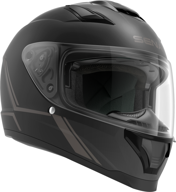 Stryker, Sena Stryker Full Face Helmet With Mesh Intercom Matte Black Lg | DOT &#038; ECE Certified, Premium Harman Kardon Speakers, Bluetooth Intercom, Retractable Sun Visor, Intermediate Oval Fit | 885465013648, Knobtown Cycle