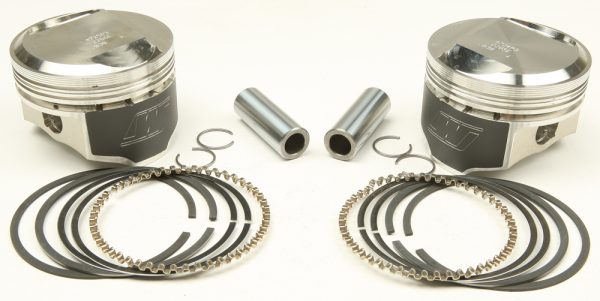 V Twin Piston Kit, WISECO V Twin Piston Kit 1340 Evo Big Twin 10:1 Comp for 1984-1999 Harley Davidson Models | High Strength Aluminum Pistons | CNC Finish | Forged Piston Kit | Fits Various Harley Davidson Models | Ideal for Piston Kits, Knobtown Cycle